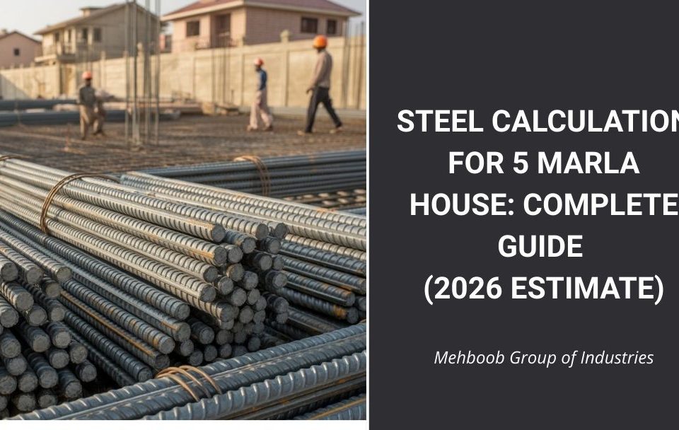 Steel Calculation for 5 Marla House